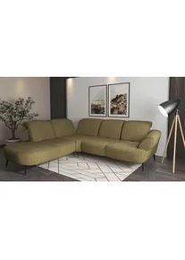 Sit & More Sit & More Ecksofa , Olivgrün , Textil , Ottomane links, L-Form , 302x270 cm , Goldenes M, Oeko-Tex® Standard 100, Made in Europe, DGM-Klimapakt , Rücken echt, Armteil rechts , Wohnzimmer, Sofas & Couches, Wohnlandschaften, Ecksofas