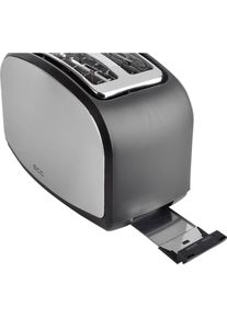 ECG ST 968 2 Scheibe(n), Edelstahl, Toaster, Schwarz