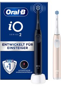Oral-B Elektrische Zahnbürste »iO Series 2«, 2 St. Aufsteckbürsten, für die sanfte Reinigung, mit 2. Handstück