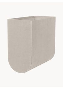 Kristina Dam Caja artesanal Curved, 20 cm Beige Algodón An 20 x Al 39 cm