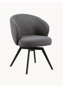 AC Design Silla giratoria Darlene Gris, Negro An 60 x Al 80 cm