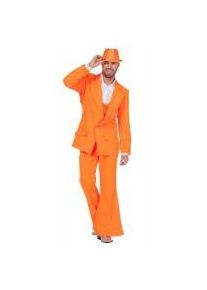 70s party suit orange