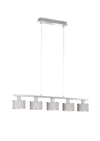 WOFI CIARA Hanglamp Chroom, 5-lichts