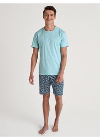 Calida Pigiama corto per Uomo, S S, Blu, Comfort assoluto per ogni notte