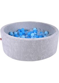 KNORRTOYS , Bällebad »Soft, Grey«, mit 300 Bällen soft Blue/Blue/transparent; Made in Europe , Pink