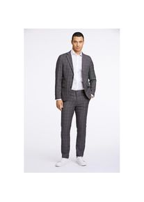 LINDBERGH , Anzug, (2 tlg.), slim fit, in karierter Optik , grey check , N-Gr , 48 -N-Gr , 48 , Moderner, karierter Anzug von LINDBERGH