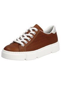 Rieker , Plateausneaker »Freizeitschuh, Schnürhalbschuh«, mit seitlicher Prägung, Freizeitschuh, Halbschuh, Schnürschuh , braun , 39 , 39 , Toller...