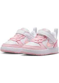 Nike Sportswear , Sneaker »Court Borough Low Recraft (TD)« , white/pink , 27 , 27 , Sportlicher Sneaker von Nike Sportswear mit Klettverschluss und...