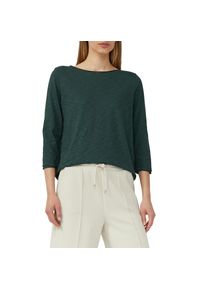 s.Oliver , Langarmshirt, aus Flammgarn , DARK GREEN , 46 , 46 , T-Shirt von s.Oliver Red Label