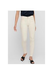 Only , Skinny-fit-Jeans »ONLBLUSH LIFE MID SK AK RW DOT019« , ecru , Länge 32 , XL (42) -Länge 32 , XL (42) , Skinny-fit-Jeans mit extra-engem...