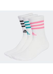 adidas Performance , Funktionssocken »3S C SPW CRW 3P«, (3 Paar) , White / Pure Teal / Lucid Pink / Black , S (37/39) , S (37/39) , Klassische...