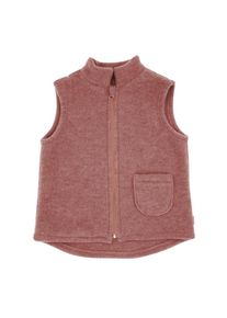MaxiMo , Fleeceweste , heiderosemeliert , 98/104 , 98/104 , Weste aus weichem Wollfleece - natürlich wärmend und atmungsaktiv - mit...