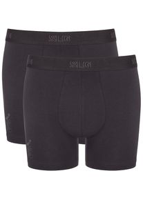 Sloggi , Slip »SLG Base Short C2P«, (2er Pack), weiches und edles Material , CHARCOAL , L , L , Shorts im 2er-Pack