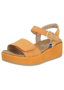 Remonte , Keilsandalette »ELLE-Collection«, Sommerschuh, Sandale, Keilabsatz, mit Soft Foam Ausstattung , orange , 36 , 36 , Sandalette mit...