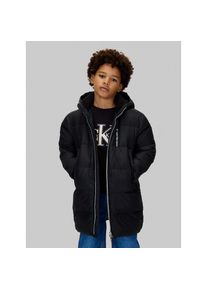 Calvin Klein Jeans, Damen, Parka &raquo;Essential Parka Puffer&laquo; mit Kapuze f&uuml;r Kinder bis 16 Jahre und mit Logopatch, CK Black, 4 (104), CK Black, Jacke von