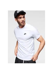 Nike Sportswear , T-Shirt »CLUB MEN'S T-SHIRT« , weiß , M , M , Die Silhouette mit klassischer T-Shirt-Passform liegt relaxt am Body und an der Hüfte.