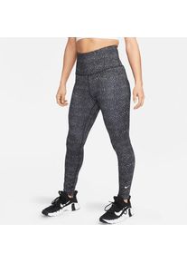 Nike , Trainingstights »One Dri-FIT Women's High-Rise / All-Over-Print Leggings« , schwarz , N-Gr , XS -N-Gr , XS , Ideal für Fitness, Fußball,...
