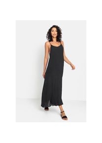 Lascana , Maxikleid, mit rundem Ausschnitt, luftiges Sommerkleid, Strandkleid , schwarz , N-Gr , 34 -N-Gr , 34 , Runder Ausschnitt vorne und hinten