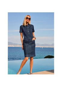 Heine , Jeanskleid »Jeans-Kleid« , blue-bleached , Normalgrößen , 36 -Normalgrößen , 36 , geräumige, aufgesetzte Taschen