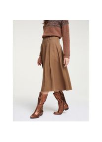 Heine , Faltenrock , nougat , 44 , 44 , Feminin schwingende Form