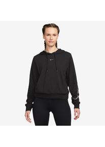 Nike , Kapuzensweatshirt »DRI-FIT ONE WOMEN'S HOODIE« , BLACK/METALLIC SILVER , S , S , Die Nike Dri-FIT-Technologie leitet Schweiß von der Haut...