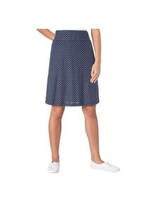 Classic Basics , Jerseyrock , marine-weiß-gemustert , 52 , 52 , mit 50% Baumwolle
