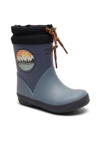 bisgaard , Gummistiefel »thermo II, Weite: weit«, Thermostiefel, Winterstiefel, Matsch-Schuh mit wärmender Lammwolle , blau kombiniert , 29 , 29 ,...