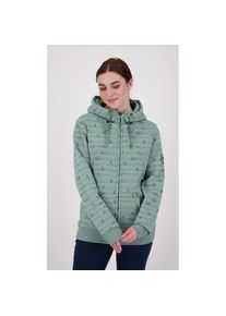 DEPROC Active , Kapuzensweatshirt »ANKERGLUTWELLE«, Auch in Großen Größen erhältlich , grau , 36 (S) , 36 (S) , Mit Reißverschluss und großer...