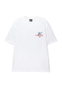 Pull&Bear Pull&Bear T-Shirt 'SWORDFISH' Herren azur / rot / schwarz / weiß Größe XS