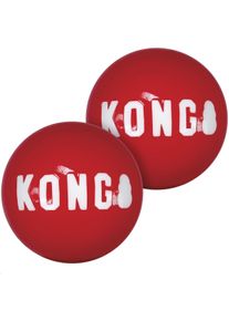 Kong Signature Ball Hundespielzeug, 2 Stück, 6cm