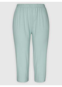 wäschepur Dames Capri-legging in kalkmint ,maat 36/38, Witt, 100% Katoen