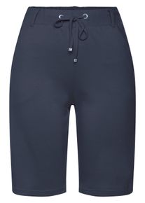 Lascana Dames Short in blauw ,maat 32, Witt, 70% Viscose, 25% Polyamide, 5% Elastan