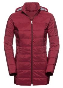 Dames Gewatteerde jas met capuchon, warm in bordeaux ,maat 42, WITT, 100% Polyester