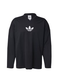 adidas originals M&aelig;nd Bluser & t-shirts 'Adicolor mesh long' sort / hvid St&oslash;rrelse XL