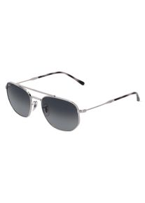 Ray-Ban RB 3707 Unisex Zonnebril, Zilver glanzend