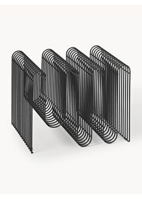 AYTM Stojak na czasopisma z metalu Curve Czarny Metal S 41 x W 30 cm
