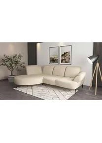 Sit & More Sit & More Ecksofa , Sandfarben , Textil , Ottomane links, L-Form , 313x208 cm , Goldenes M, Oeko-Tex® Standard 100, Made in Europe, DGM-Klimapakt , Rücken echt, Armteil rechts , Wohnzimmer, Sofas & Couches, Wohnlandschaften, Ecksofas