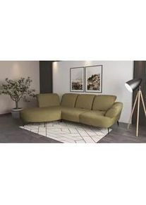 Sit & More Sit & More Ecksofa , Olivgrün , Textil , Ottomane links, L-Form , 313x208 cm , Goldenes M, Oeko-Tex® Standard 100, Made in Europe, DGM-Klimapakt , Rücken echt, Armteil rechts , Wohnzimmer, Sofas & Couches, Wohnlandschaften, Ecksofas