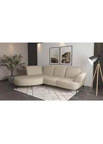 Sit & More Sit & More Ecksofa , Creme , Textil , Ottomane links, L-Form , 313x208 cm , Goldenes M, Oeko-Tex® Standard 100, Made in Europe, DGM-Klimapakt , Rücken echt, Armteil rechts , Wohnzimmer, Sofas & Couches, Wohnlandschaften, Ecksofas