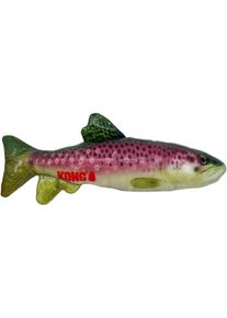 Kong Wildshieldz Hundespielzeug, M, Forelle