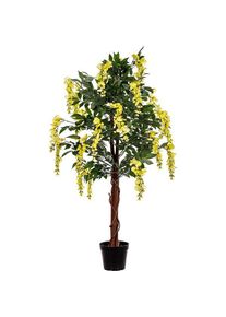 PLANTASIA Műnövény Wisteria 120 cm sárga