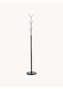 Jan Kurtz Bengaleiro de pé com 6 ganchos London Preto Metal Ø 31 x Alt 177 cm