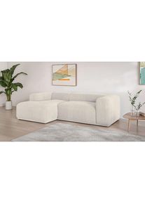 s.Oliver , Ecksofa »EMMERIK Designersofa, L-Form mit Wellenfederung, B/T/H: 260/155/73 cm«, hoher Sitzkomfort, gemütlich und modern, auch in Cord ,...