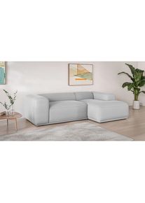 s.Oliver , Ecksofa »EMMERIK Designersofa, L-Form mit Wellenfederung, B/T/H: 260/155/73 cm«, hoher Sitzkomfort, gemütlich und modern, auch in Cord ,...