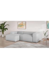 s.Oliver , Ecksofa »EMMERIK Designersofa, L-Form mit Wellenfederung, B/T/H: 260/155/73 cm«, hoher Sitzkomfort, gemütlich und modern, auch in Cord ,...