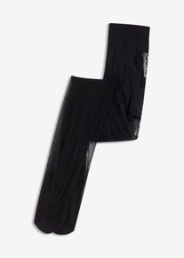 bonprix Mujer, Pantis de 30 den con aspecto de liguero, negro, 36/38