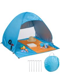 Relaxdays, Zelt, (Strandzelt + Strandmuschel, 0.83 kg, 2 Personen)