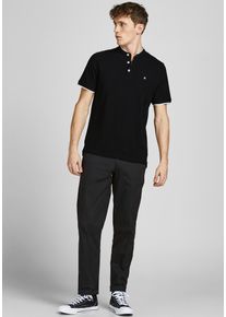 Jack & Jones Jack & Jones Kurzarmshirt »PAULOS MAO POLO«, mit kontrastfarbiger Kante am schmalen Stehkragen und am Ärmelsaum