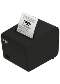 Custom PRINTER P3L 58/80MM ETH USB (RS-232, USB, Ethernet), Belegdrucker, Schwarz