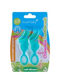 Brush-Baby, Handzahnbürste, Kaubare Zahnbürste (Weich, 2 x)